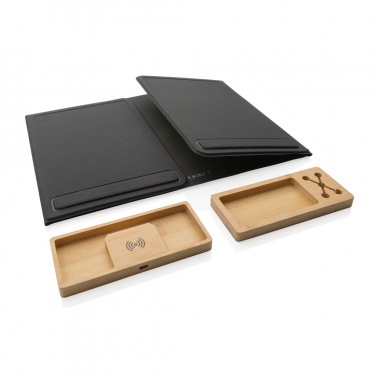 Logo trade corporate gift photo of: Impact AWARE RPET Foldable desk organizer with laptop stand