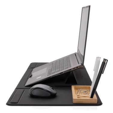 Logotrade business gifts photo of: Impact AWARE RPET Foldable desk organizer with laptop stand