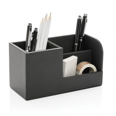 Logo trade promotional merchandise image of: Swiss Peak RCS recycled PU Desk organiser