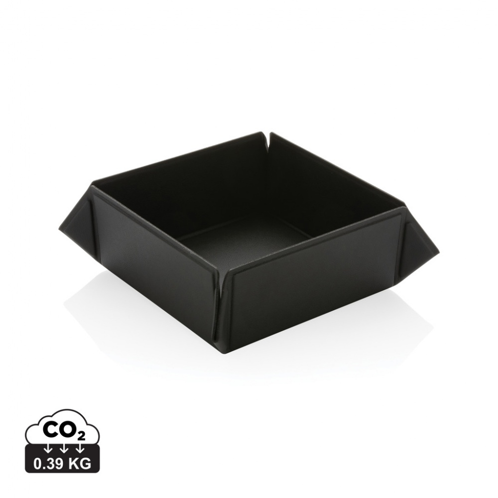 Logo trade promotional giveaway photo of: Swiss Peak RCS recycled PU foldable magnetic storage tray