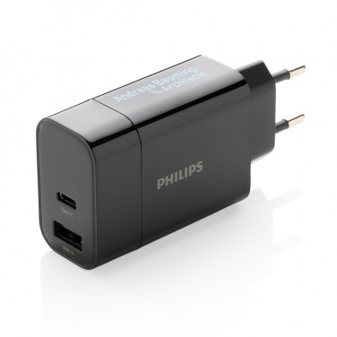 Logo trade promotional gifts image of: Philips ultra fast PD wall charger