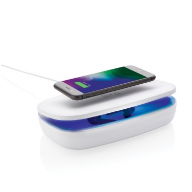 Logo trade advertising products picture of: UV-C steriliser box with 5W wireless charger