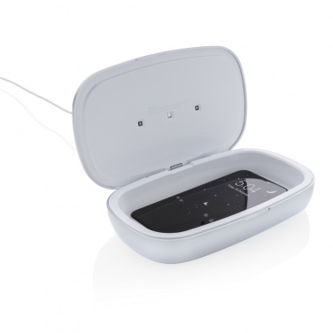 Logo trade business gift photo of: Rena UV-C steriliser box with 5W wireless charger