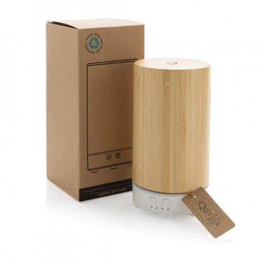 Logotrade promotional gift image of: RCS recycled plastic and bamboo aroma diffuser