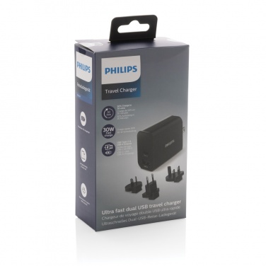 Logo trade advertising products image of: Philips ultra fast PD travel charger