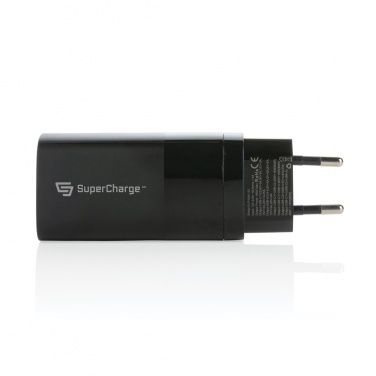 Logo trade promotional products image of: Philips 65W ultra fast PD 3-port USB wall charger