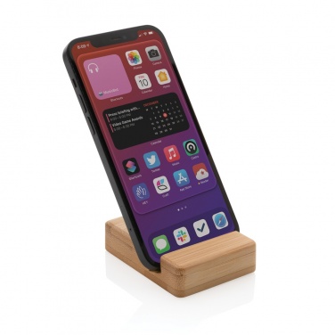 Logo trade corporate gifts picture of: Bamboo phone stand XD