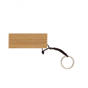 Logo trade corporate gift photo of: Standkey bamboo keychain phone stand