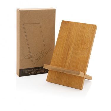 Logotrade business gift image of: Bamboo phone stand in kraft box