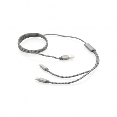 Logotrade promotional product picture of: 3-in-1 braided cable