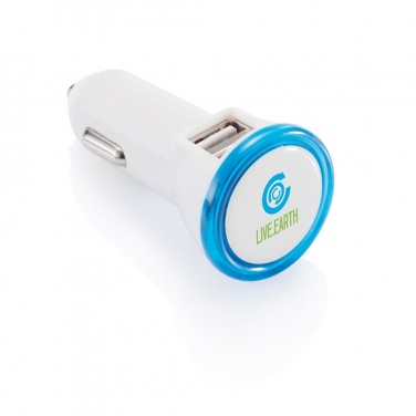 Logo trade promotional item photo of: Powerful dual port car charger