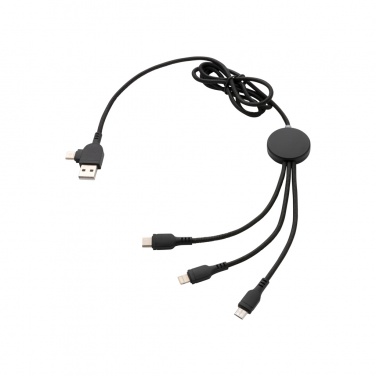 Logotrade promotional gift image of: Light up logo 6-in-1 cable