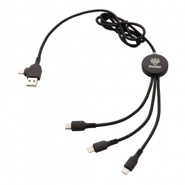 Logo trade corporate gifts picture of: Light up logo 6-in-1 cable