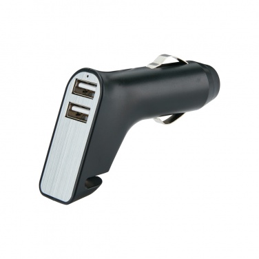 Logotrade promotional merchandise image of: Dual port car charger with belt cutter and hammer