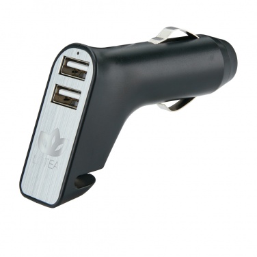 Logotrade business gift image of: Dual port car charger with belt cutter and hammer