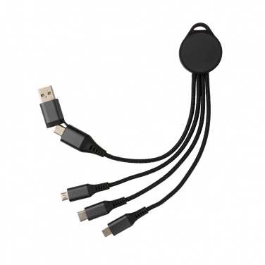 Logo trade advertising product photo of: Terra RCS recycled aluminium 6-in-1 charging cable