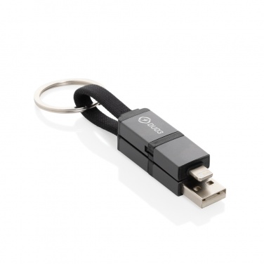 Logotrade promotional merchandise photo of: Terra recycled aluminum 4 in 1 60W fast charging cable