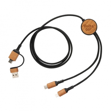 Logo trade corporate gifts image of: Ohio RCS certified recycled plastic 6-in-1 cable