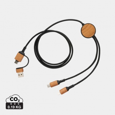 Logo trade business gift photo of: Ohio RCS certified recycled plastic 6-in-1 cable