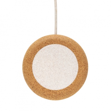 Logo trade promotional giveaway photo of: Cork and Wheat 5W wireless charger