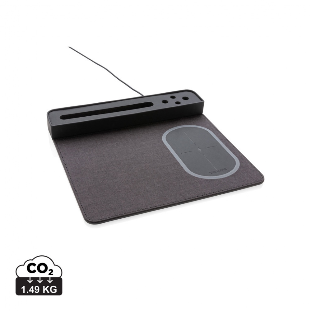 Logotrade promotional merchandise photo of: Air mousepad with 5W wireless charging and USB