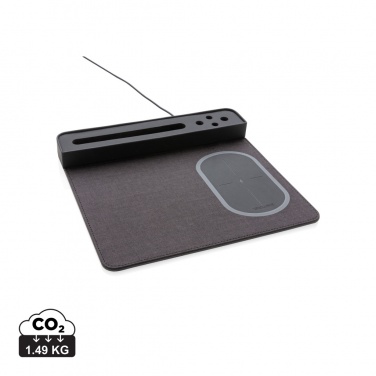 Logo trade promotional giveaways image of: Air mousepad with 5W wireless charging and USB