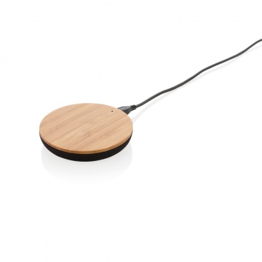 Logo trade promotional giveaways picture of: Bamboo X 5W wireless charger