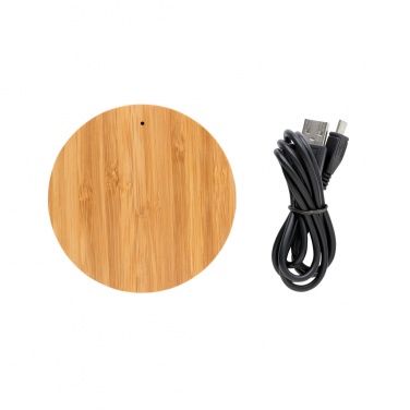 Logotrade corporate gift picture of: Bamboo X 5W wireless charger