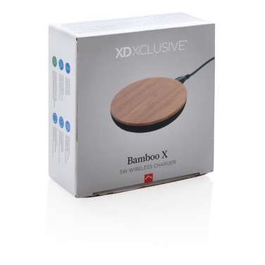 Logotrade promotional giveaway image of: Bamboo X 5W wireless charger