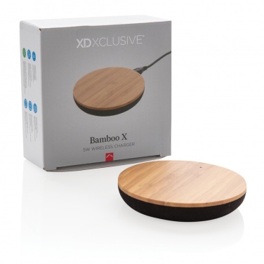 Logotrade business gifts photo of: Bamboo X 5W wireless charger