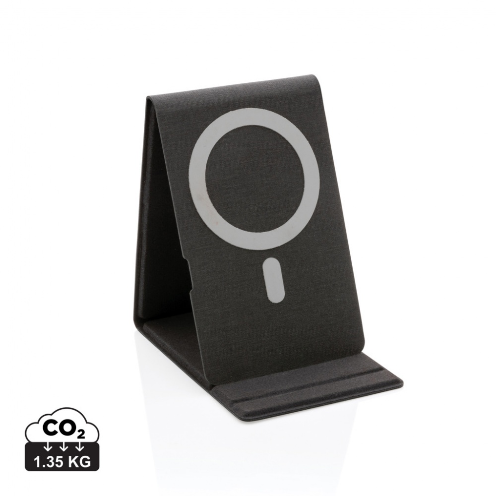 Logo trade promotional gifts picture of: Artic Magnetic 10W wireless charging phone stand