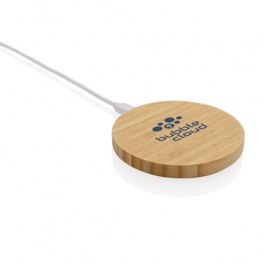 Logotrade corporate gifts photo of: Bamboo 15W wireless charger