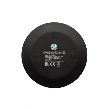 Logotrade promotional giveaways photo of: RCS recycled plastic 15W Wireless fast charger