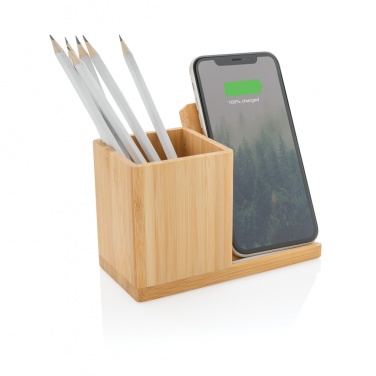 Logotrade corporate gifts photo of: Calgary bamboo 10W wireless charger