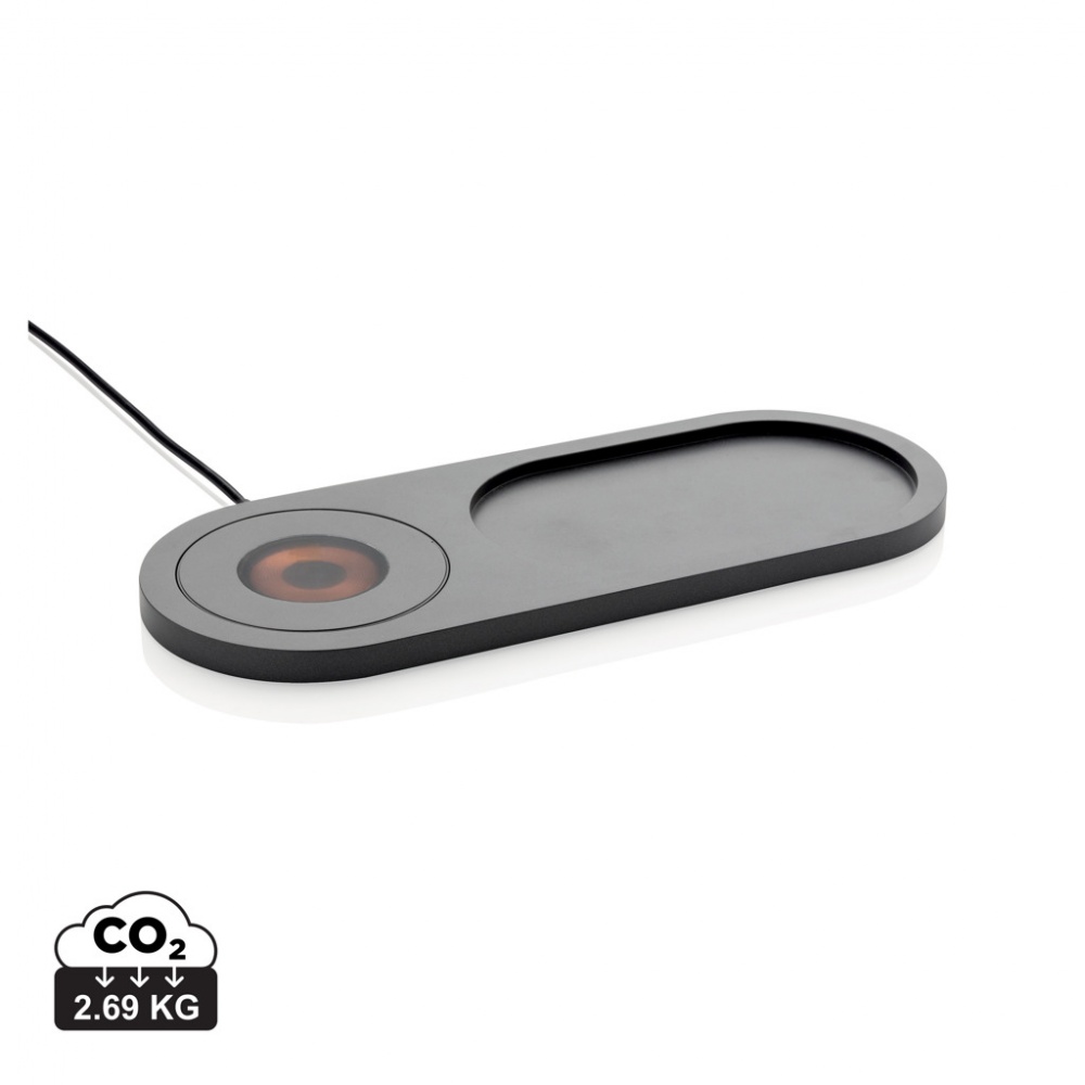 Logo trade promotional merchandise image of: Encore 10W wireless charging valet tray