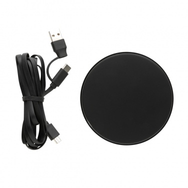 Logotrade promotional giveaway image of: RCS standard recycled plastic 10W wireless charger