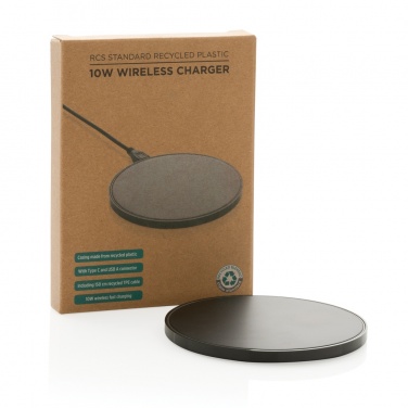 Logotrade advertising product picture of: RCS standard recycled plastic 10W wireless charger