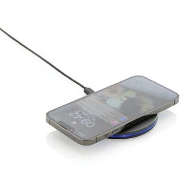 Logo trade promotional merchandise image of: Terra RCS recycled aluminium 10W wireless charger