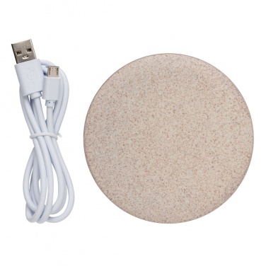 Logotrade promotional merchandise photo of: 5W Wheat straw wireless charger