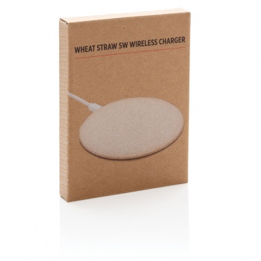 Logo trade promotional items picture of: 5W Wheat straw wireless charger