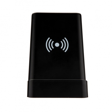 Logo trade corporate gift photo of: Light up logo 5W wireless charging pen holder