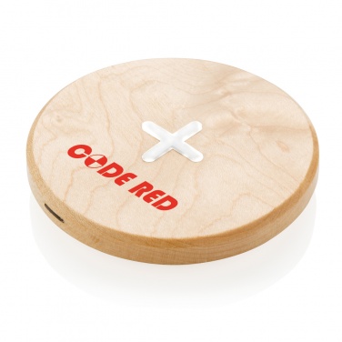 Logotrade promotional gift image of: 5W wood wireless charger