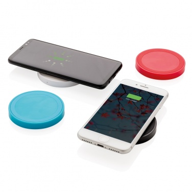 Logo trade corporate gifts picture of: 5W wireless charging pad round