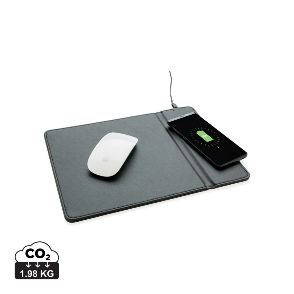 Logo trade promotional items picture of: Mousepad with 5W wireless charging