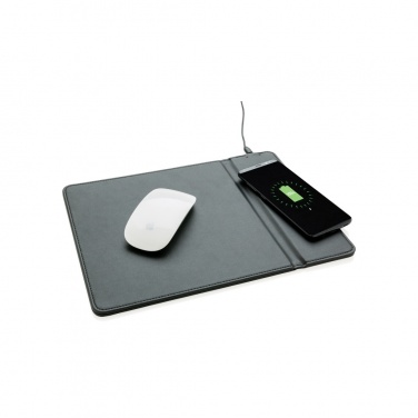 Logo trade promotional items image of: Mousepad with 5W wireless charging