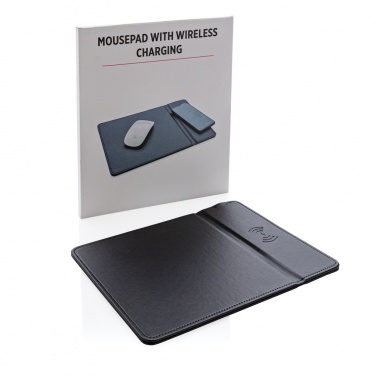 Logo trade promotional merchandise photo of: Mousepad with 5W wireless charging