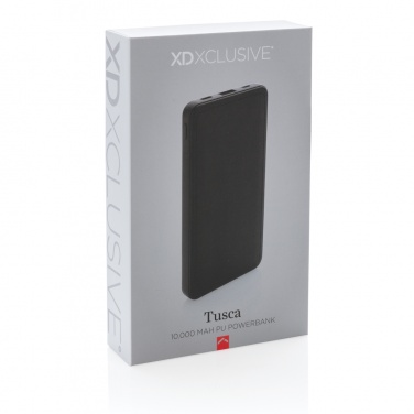 Logo trade advertising products picture of: Tusca 10.000 mAh PU powerbank