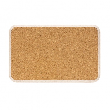 Logotrade corporate gifts photo of: Cork and Wheat 5.000 mAh pocket powerbank