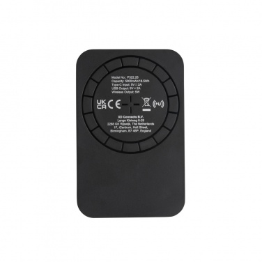 Logo trade corporate gifts image of: Magnetic 5.000 mAh 5W wireless powerbank