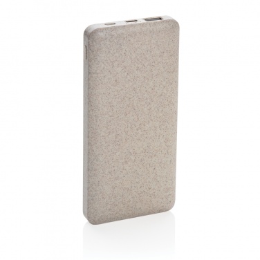 Logotrade promotional gift picture of: 10.000 mah wheat straw powerbank